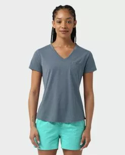 Stio Women's Divide V-Neck SS