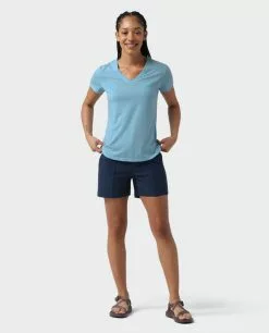 Stio Women's Divide V-Neck SS