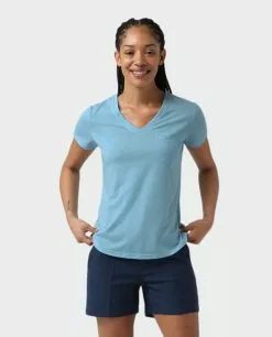 Stio Women's Divide V-Neck SS