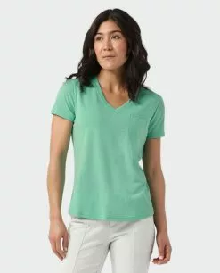 Stio Women's Divide V-Neck SS