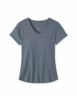 Stio Women's Divide V-Neck SS