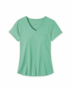 Stio Women's Divide V-Neck SS